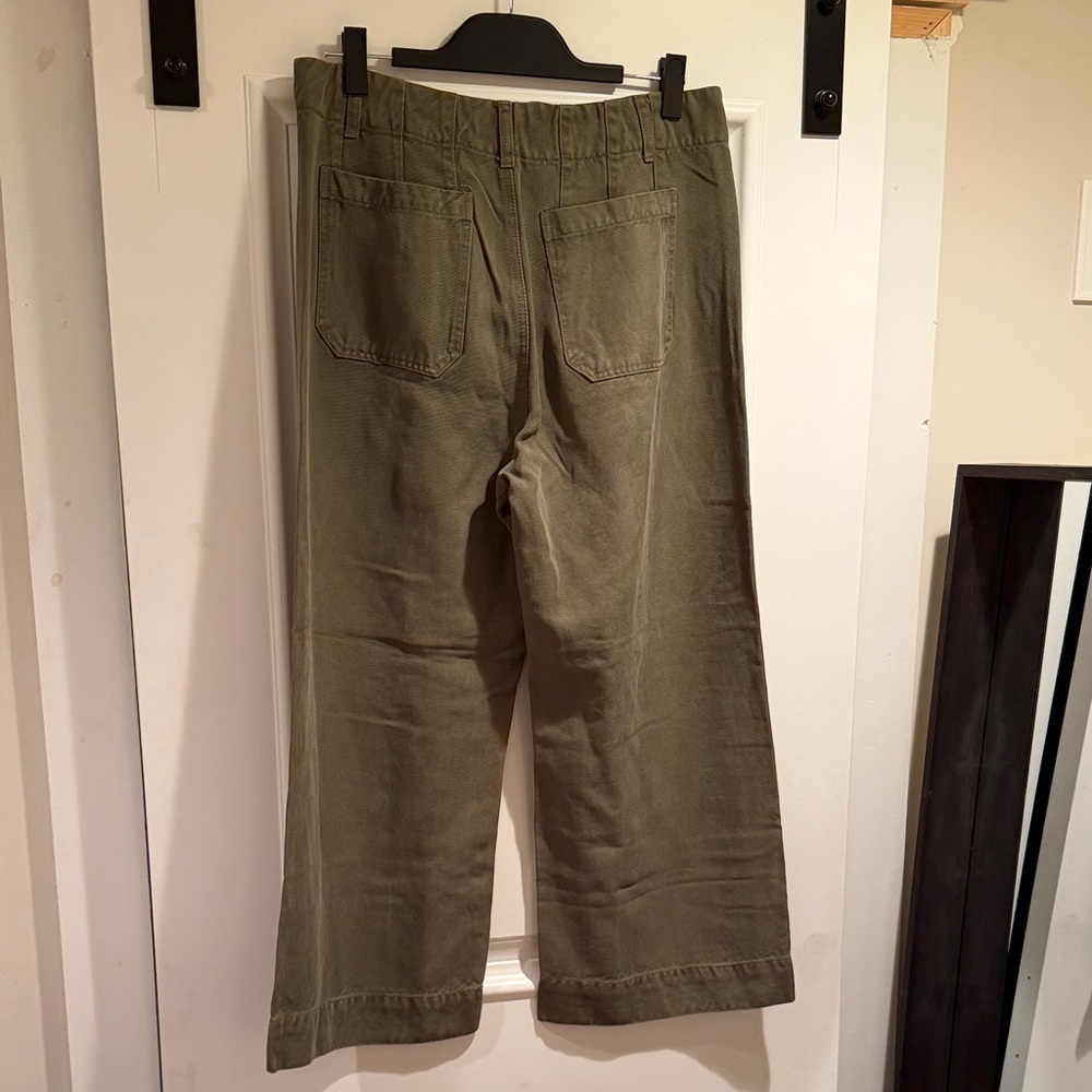 Velvet Heart Olive Green Cropped Wide-Leg Pants - Picture 4 of 6